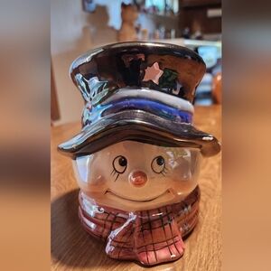 Snowman Candle